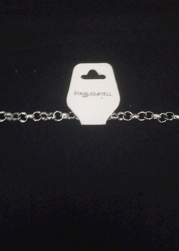 Gri Zincir Erkek Kolye - Görsel 2