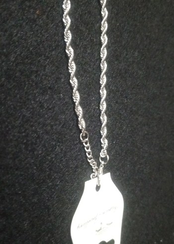 Gri Zincir Detaylı Siyah Yılan Desenli Kadın El Zinciri - Görsel 4