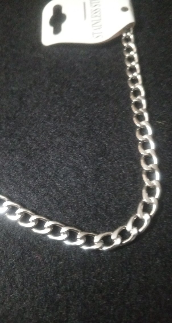 Gri Erkek Biker Zincir Kolye - Görsel 2