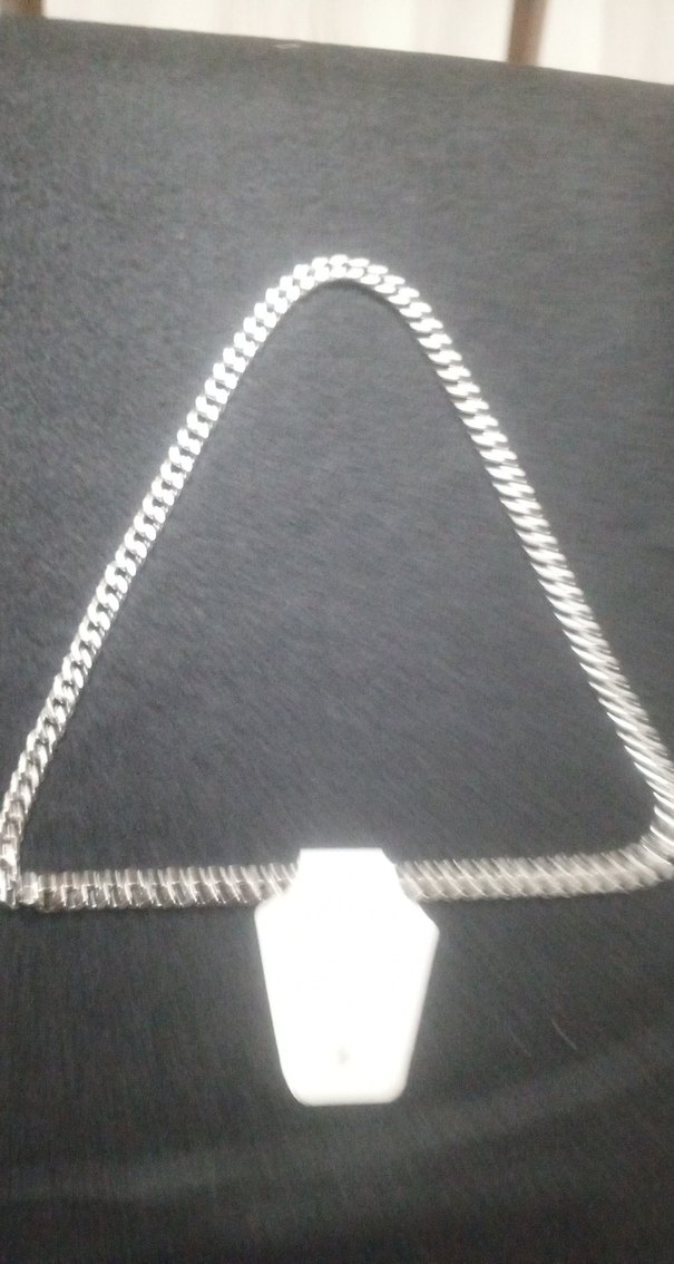 Erkek Minimalist Sokak Stili Gümüş Zincir Kolye - Görsel 2