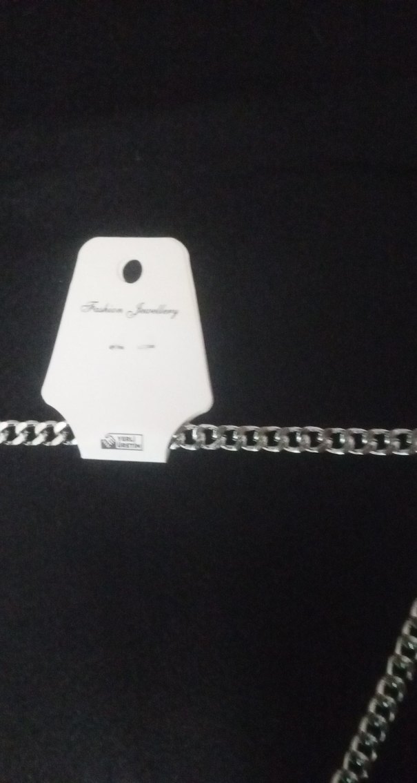 Erkek Minimalist Sokak Stili Gümüş Zincir Kolye - Görsel 3