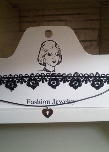 Siyah Dantel Bohem Uzun Kadın Kolye - Görsel 3