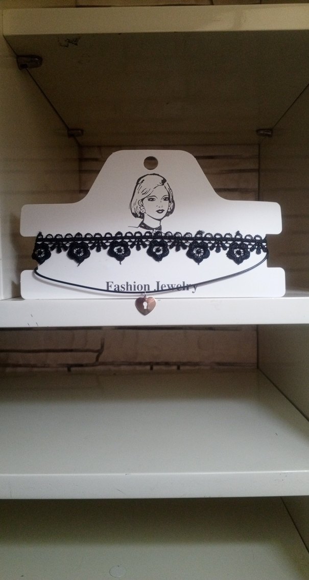 Siyah Dantel Bohem Uzun Kadın Kolye - Görsel 2