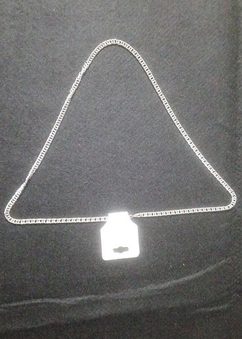 Minimalist Erkek Gri Zincir Kolye - Görsel 3