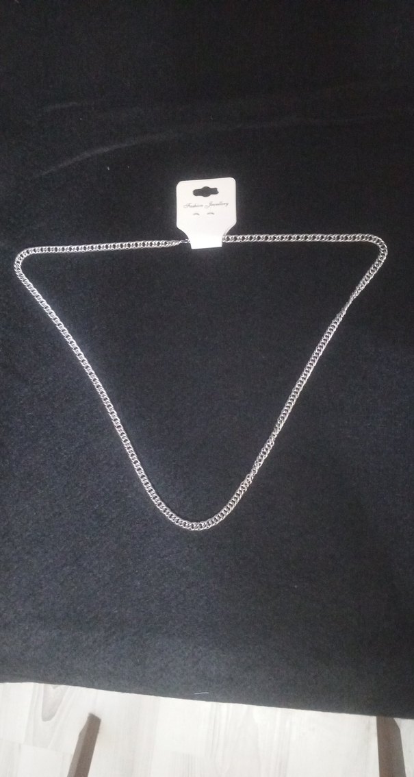 Minimalist Erkek Gri Zincir Kolye - Görsel 2