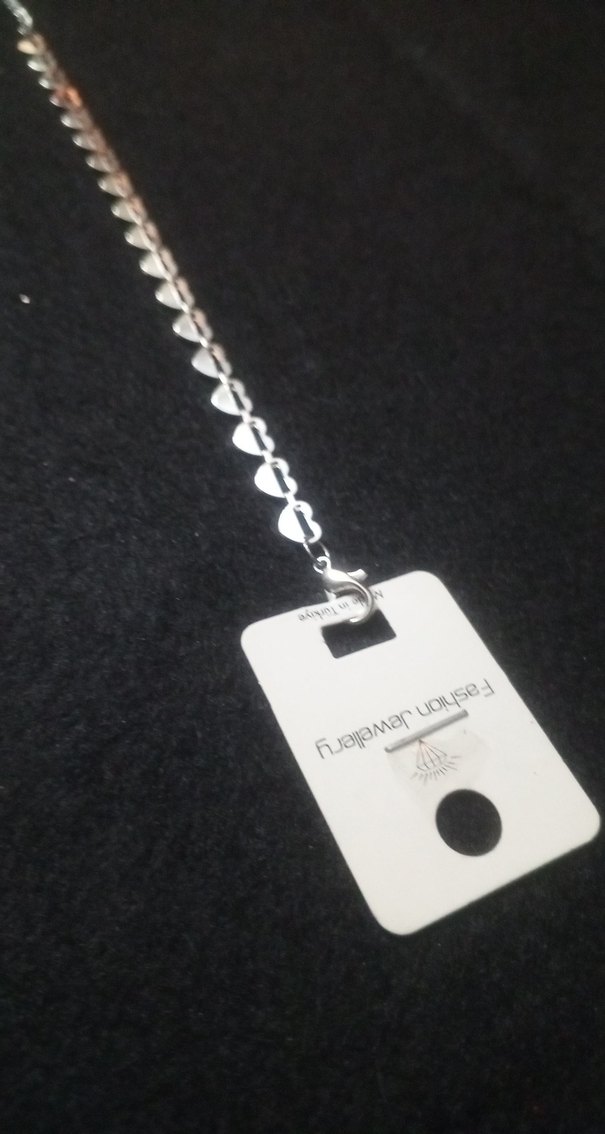 Zincir Detaylı Siyah Kadın Bileklik - Görsel 2