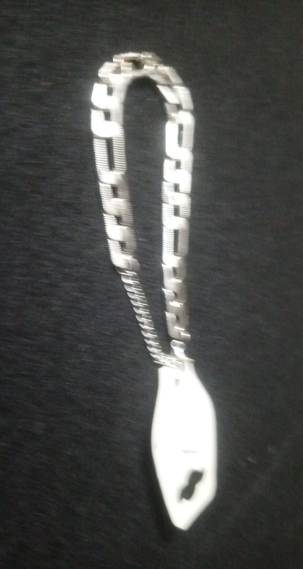 Zincir Detaylı Siyah Kadın Bileklik - Görsel 4