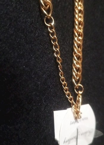 Altın Renk Zincir Detaylı Kadın El Zinciri - Görsel 4