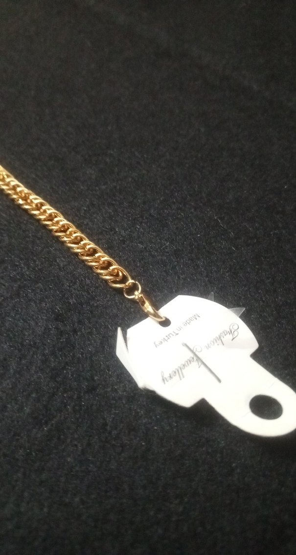 Altın Renk Zincir Detaylı Kadın El Zinciri - Görsel 2