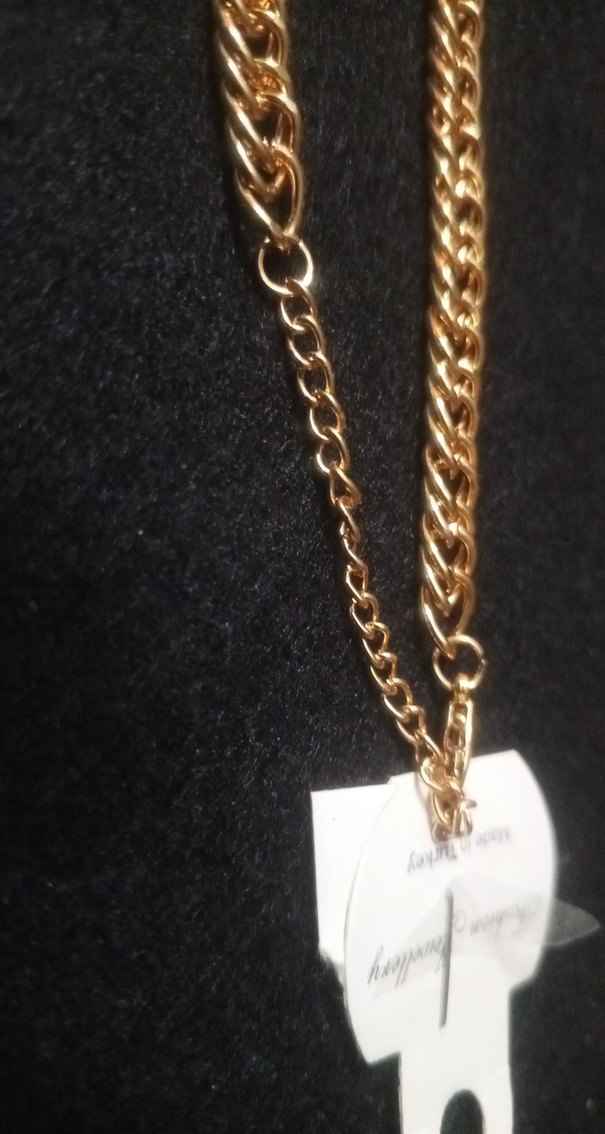 Altın Renk Zincir Detaylı Kadın El Zinciri - Görsel 4