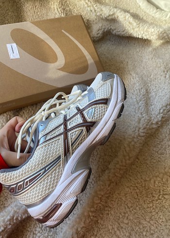 Asics Kadın Krem Spor Ayakkabı - Görsel 5