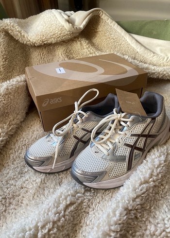 Asics Kadın Krem Spor Ayakkabı - Görsel 8