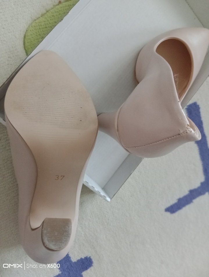 Bej Stiletto Kadın Ayakkabı - Görsel 4