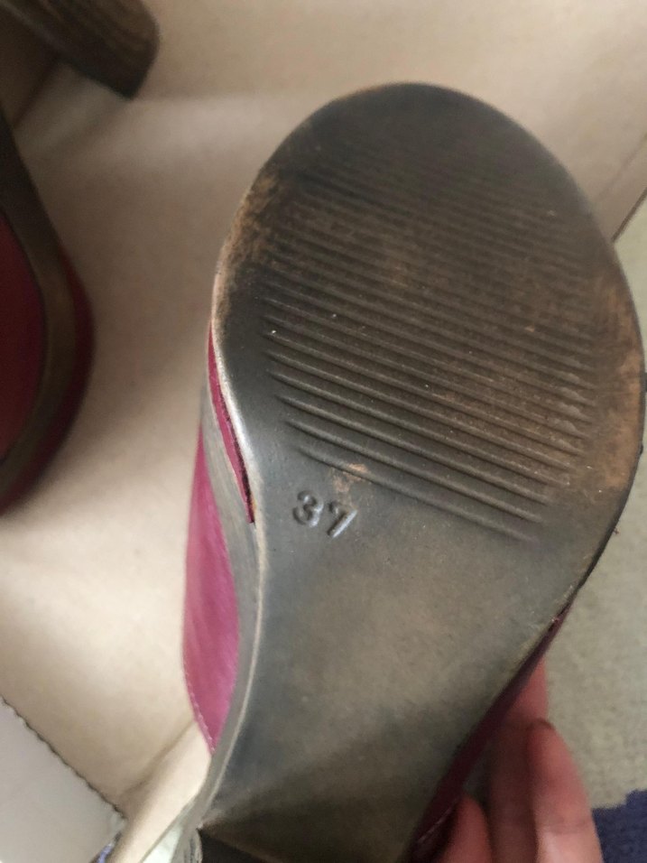 Bordo Süet Dolgu Topuklu Kadın Terlik - Görsel 4