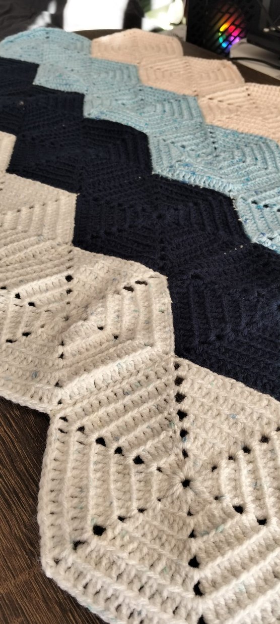 Çok Renkli El Örgüsü Amerikan Servisi Takımı - Görsel 2