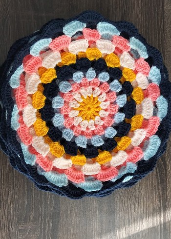 Çiçek Desenli Örgü Amerikan Servisi Takımı - Görsel 3