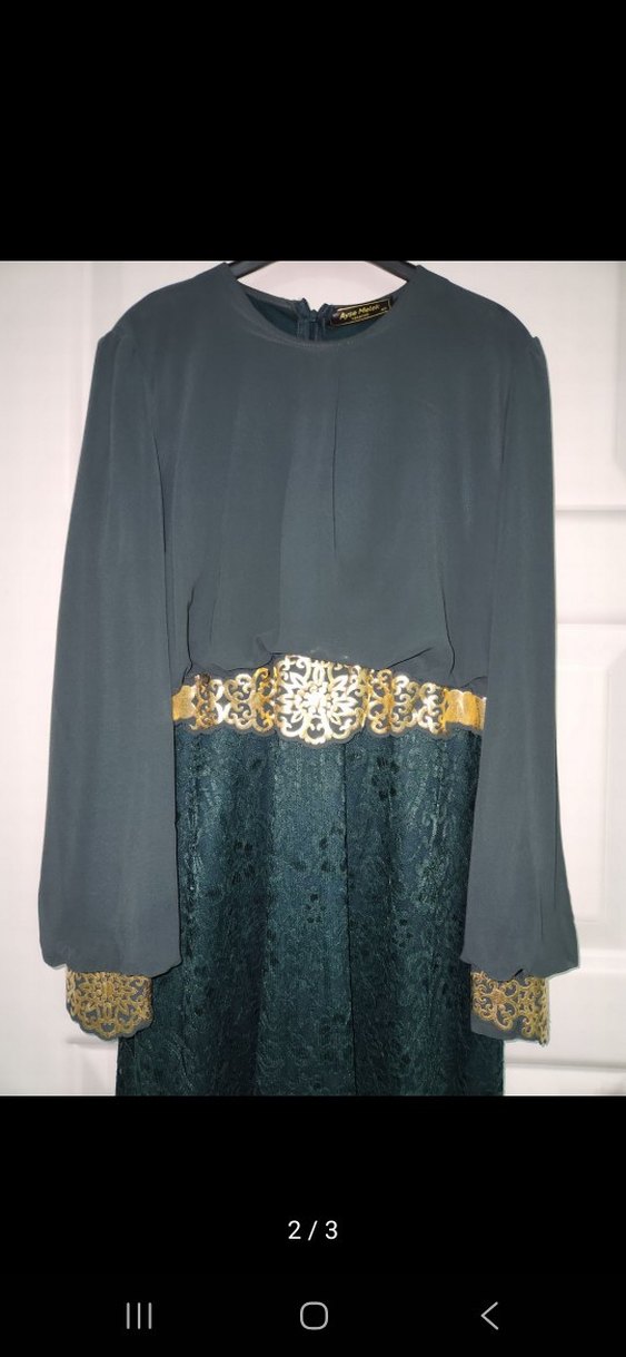 Uzun Kollu Kadın Elbise - Görsel 2