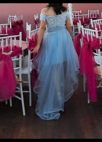 Mavi Abiye Elbise - Görsel 2