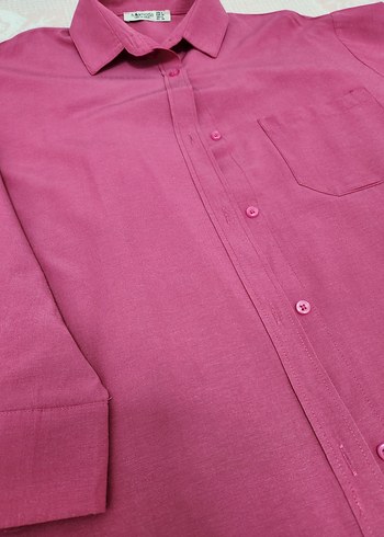 pembe gömlek - Görsel 2