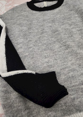 Gri Triko Kadın kazak - Görsel 2