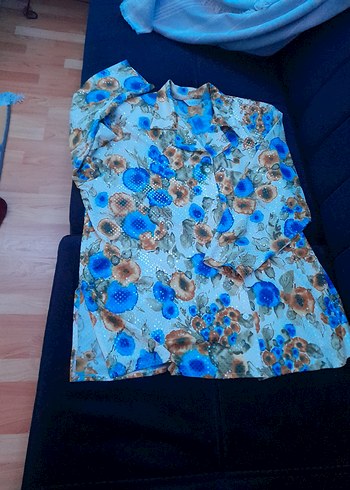 Çiçek Desenli Uzun Kollu Gömlek - Görsel 2