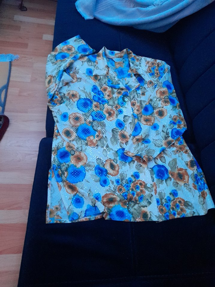 Çiçek Desenli Uzun Kollu Gömlek - Görsel 2