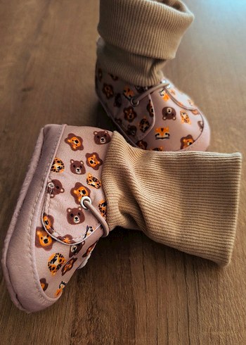 Aslan Desenli Erkek Bebek Patik - Görsel 3