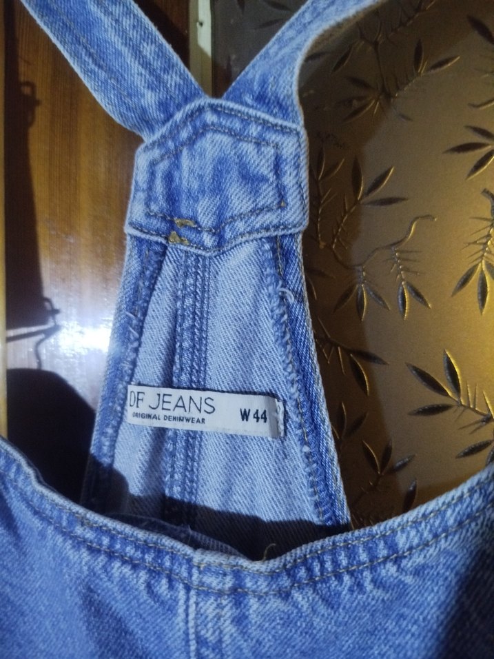 Kadın Mavi Denim Askılı Midi Salopet - Görsel 3