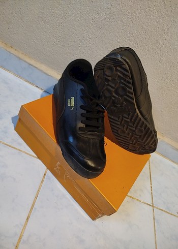 Siyah Erkek Spor Ayakkabı Velcro Bantlı - Görsel 2