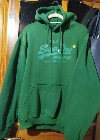 Yeşil Oversize Kapüşonlu Sweatshirt - Görsel 2