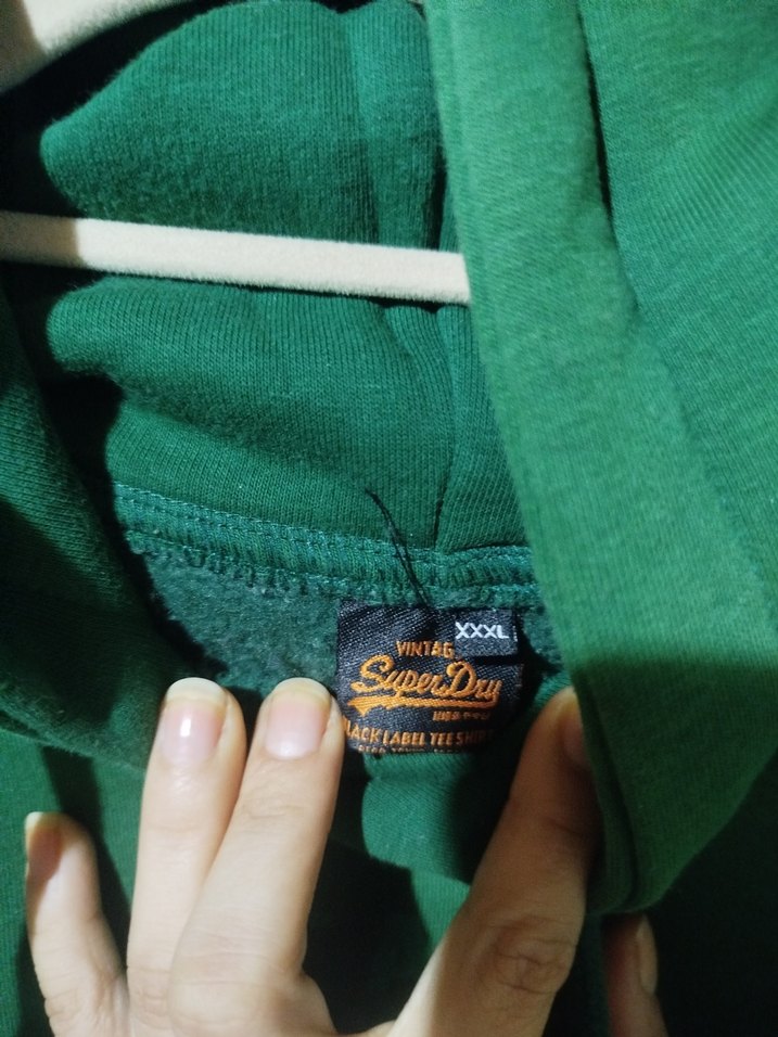 Yeşil Oversize Kapüşonlu Sweatshirt - Görsel 3