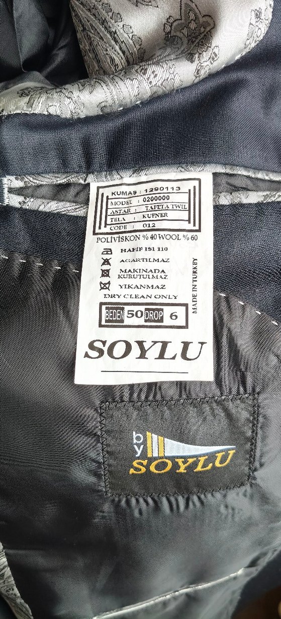 Lacivert Düğmeli Erkek Ceket - Görsel 5