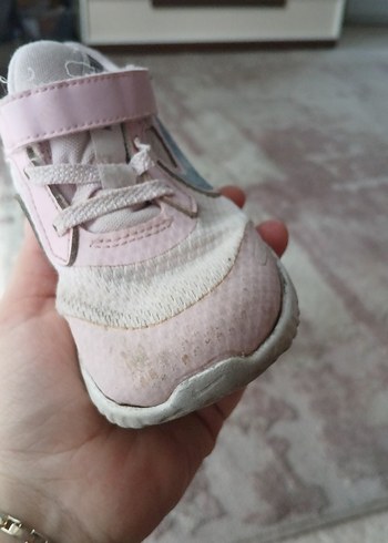 Kız Çocuk Pudra Pembe Cırt Cırtlı Spor Ayakkabı - Görsel 5