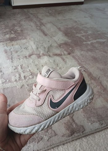 Kız Çocuk Pudra Pembe Cırt Cırtlı Spor Ayakkabı - Görsel 2