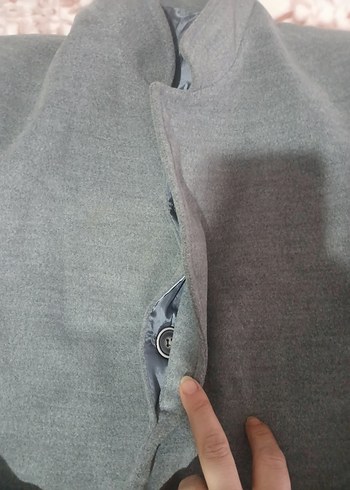 Gri Düğmeli Erkek Ofis Ceketi - Görsel 10