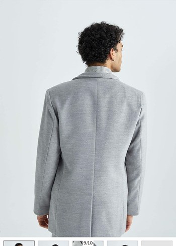 Gri Düğmeli Erkek Ofis Ceketi - Görsel 6