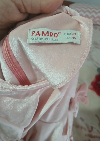 Pembe Kız Çocuk Fırfırlı Elbise - Görsel 5