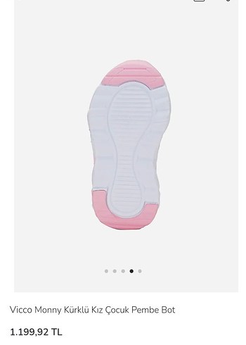 Vicco Monny Kürklü Kız Çocuk Pembe Bot - Görsel 4