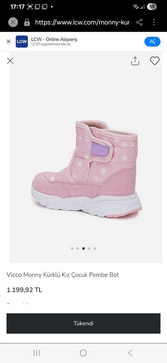 Vicco Monny Kürklü Kız Çocuk Pembe Bot - Görsel 3