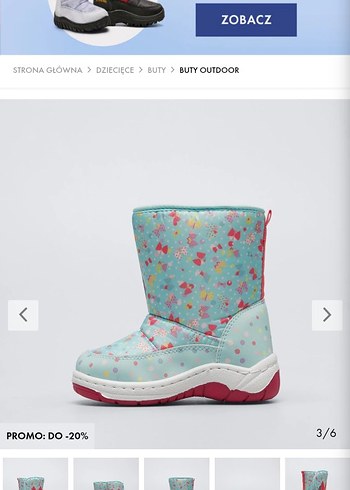 Çocuk Turkuaz Minnie Desenli Cırt Cırtlı Bot - Görsel 3