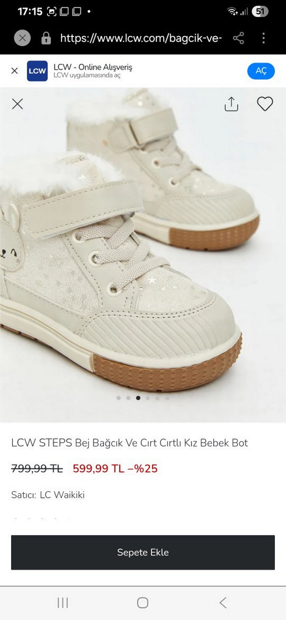 lcw kiz cocuk ayakkabi - Görsel 3