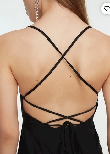 Kadın Siyah Sırt Detaylı Uzun Tulum - Görsel 9