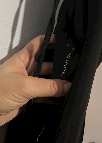 Kadın Siyah Sırt Detaylı Uzun Tulum - Görsel 4