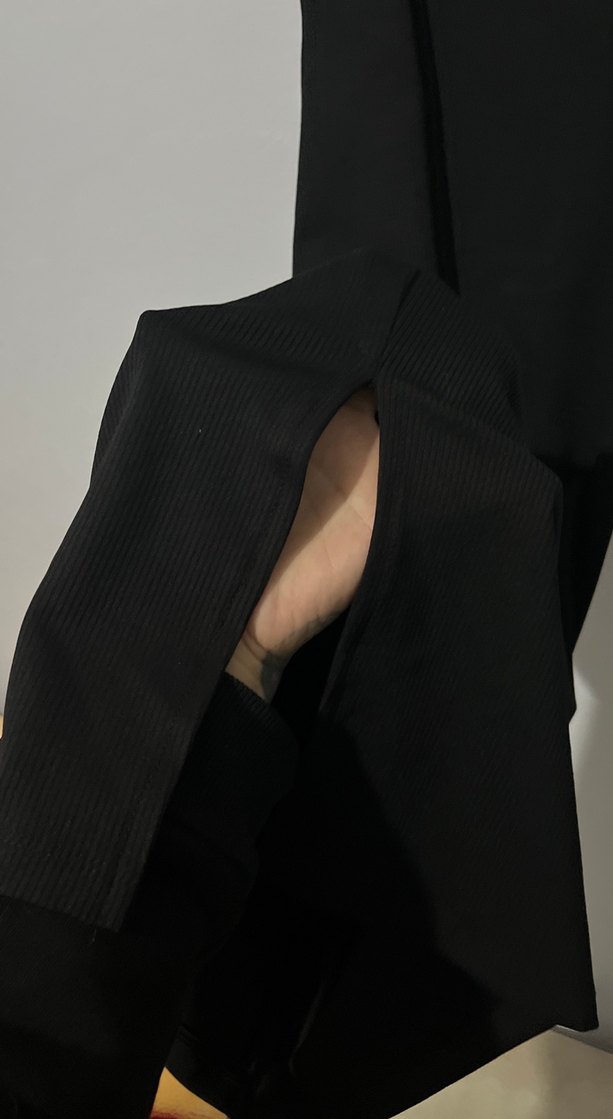 Siyah Midi Sleek Elbise - Görsel 3