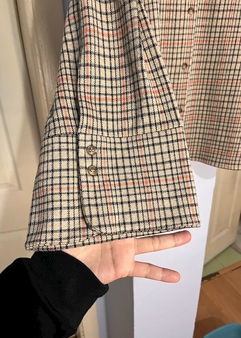 H&M Düğmeli, Uzun Kollu Kadın Keten Gömlek - Görsel 6