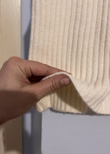 2parça Kahverengi Örgü Salaş Kadın Kazak - Görsel 6