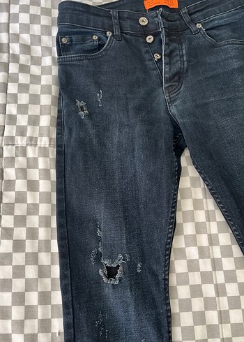 lacivert Erkek Slim fit Jean - Görsel 4