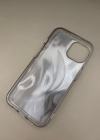 Şeffaf Gri Kelebek Desenli Gotik Telefon Kılıfı - Görsel 2