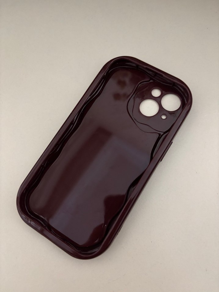 Bordo Parlak Bohem Telefon Kılıfı - Görsel 2