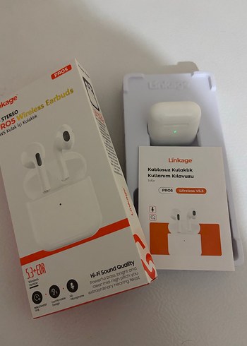 Linkage PRO5 Kablosuz Kulak İçi Kulaklık Beyaz - Görsel 2